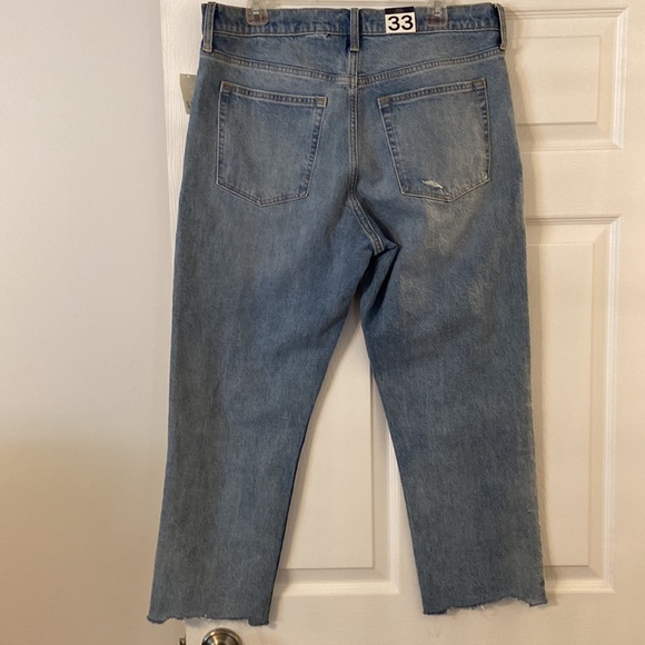 GAP Cheeky Straight High Rise Jeans size 33/16 inseam 26” brand new with tags - Picture 3 of 12